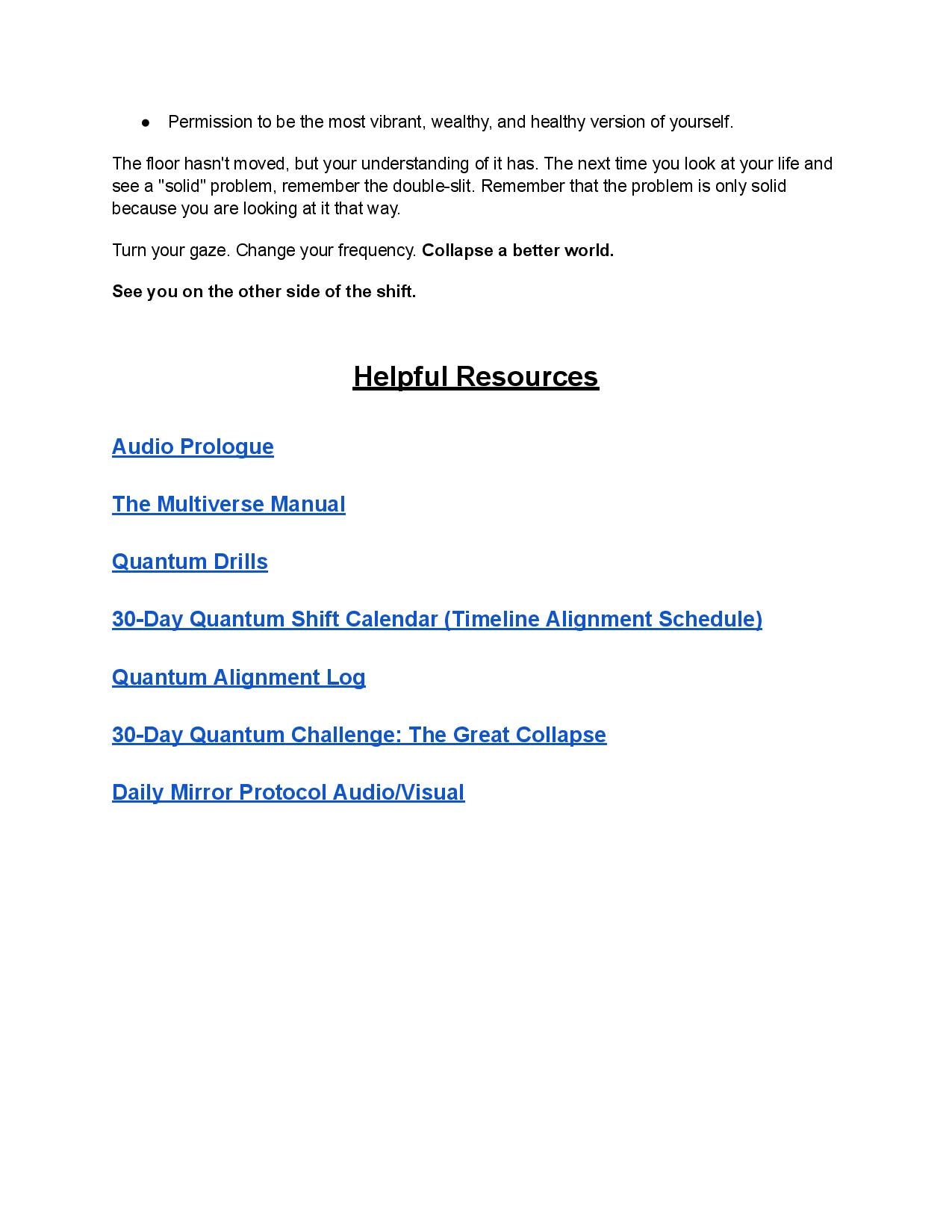 The Multiverse Manual