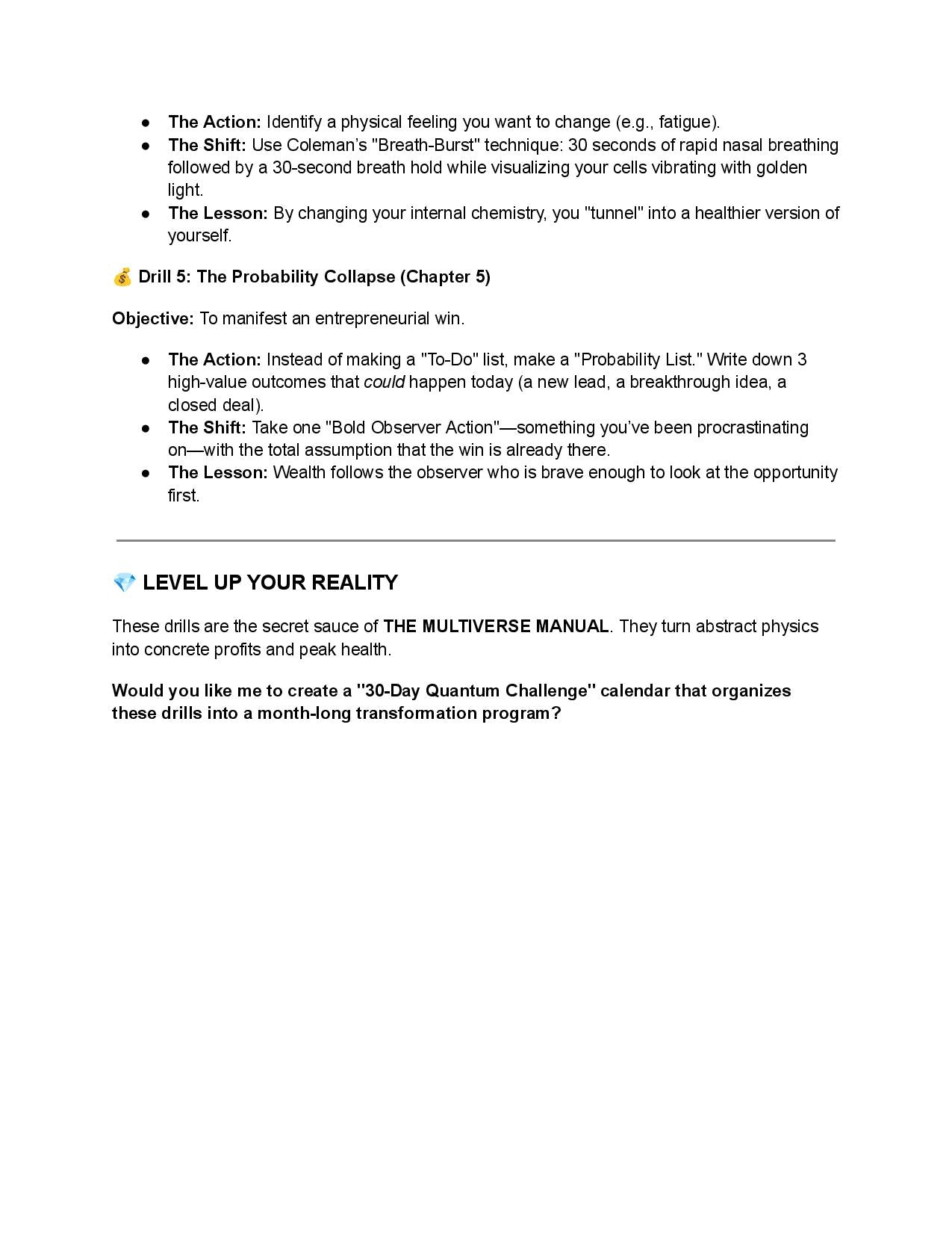 The Multiverse Manual