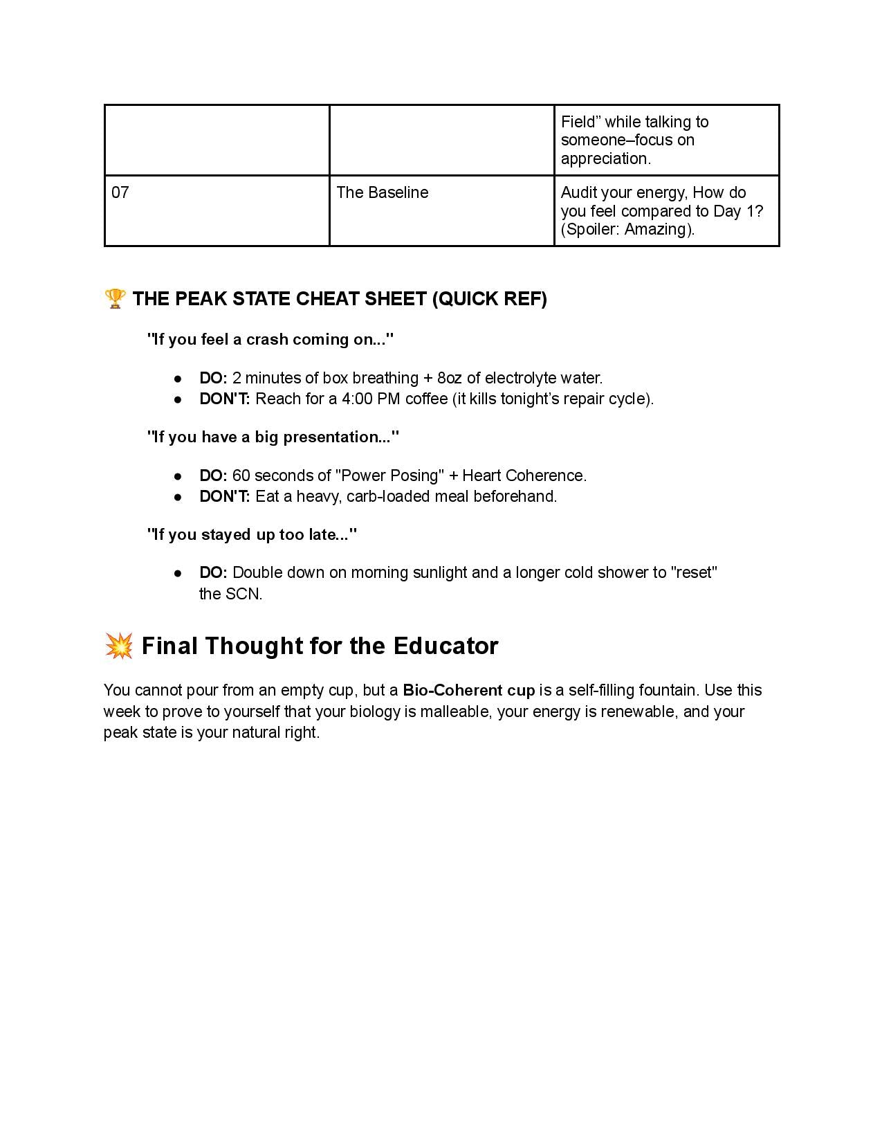 Bio-Coherence Blueprint